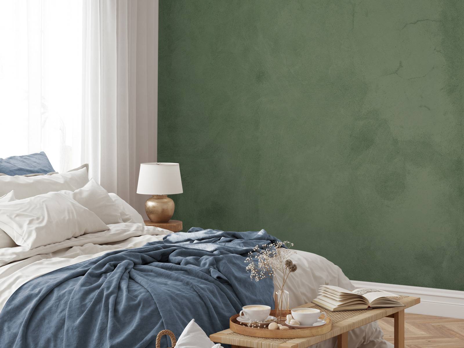 Olive green concrete