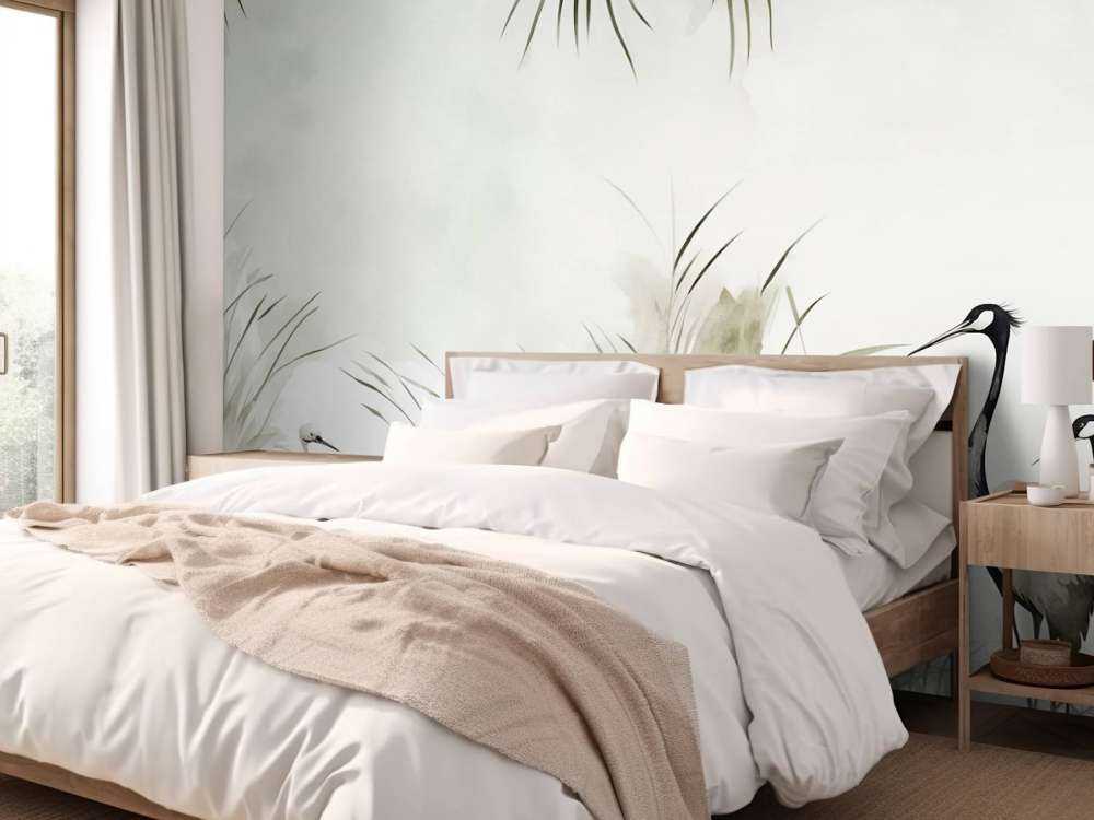 Cranes in Field Green