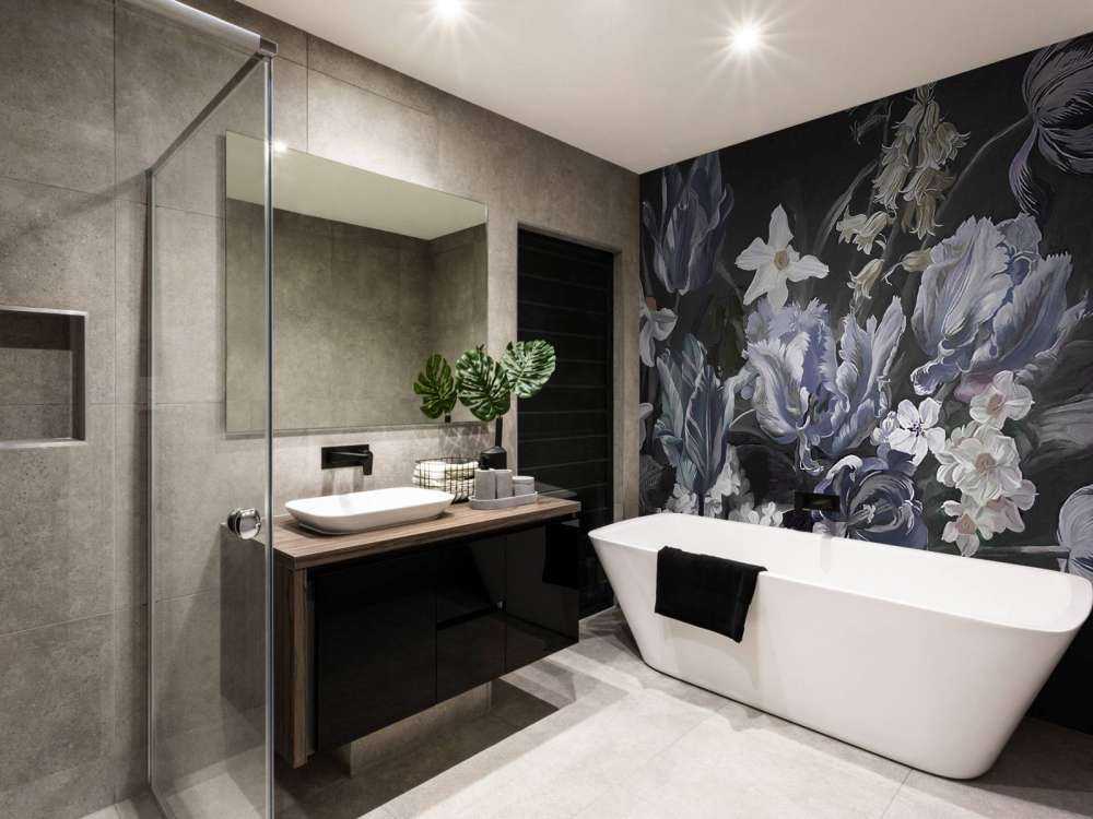 Bouquet with blue peonies