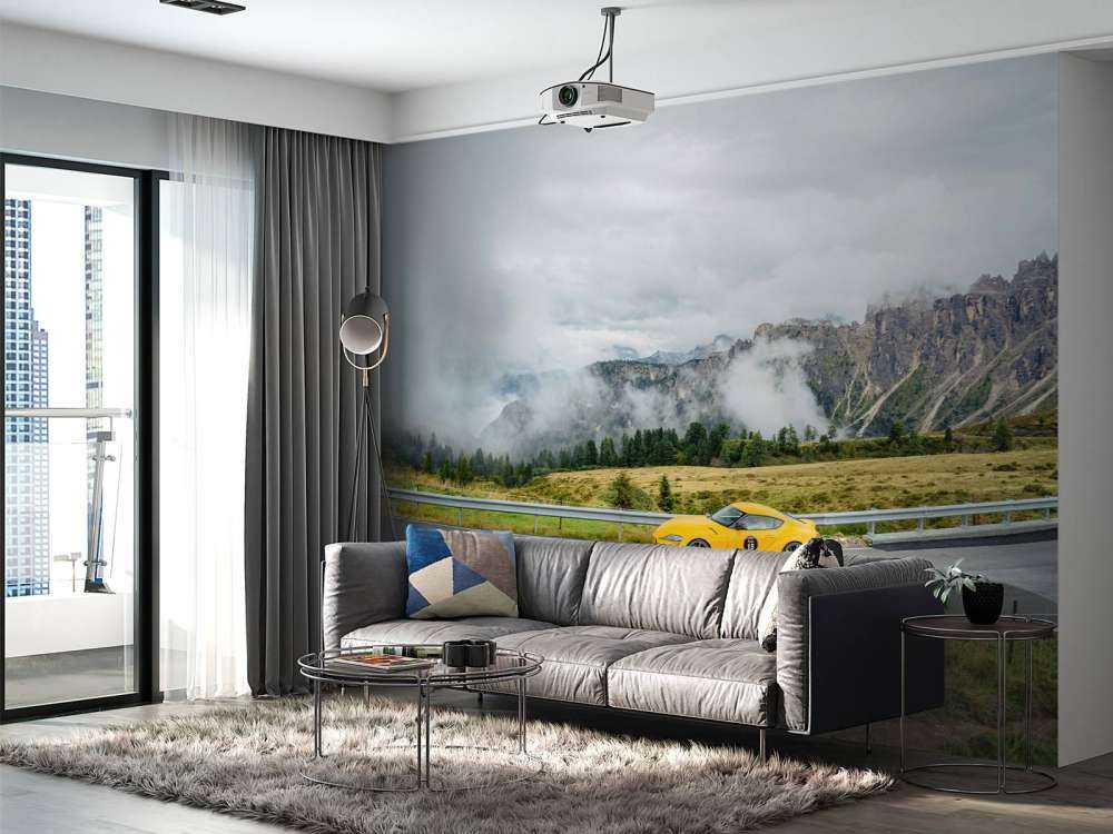 Sports cars in the Dolomites