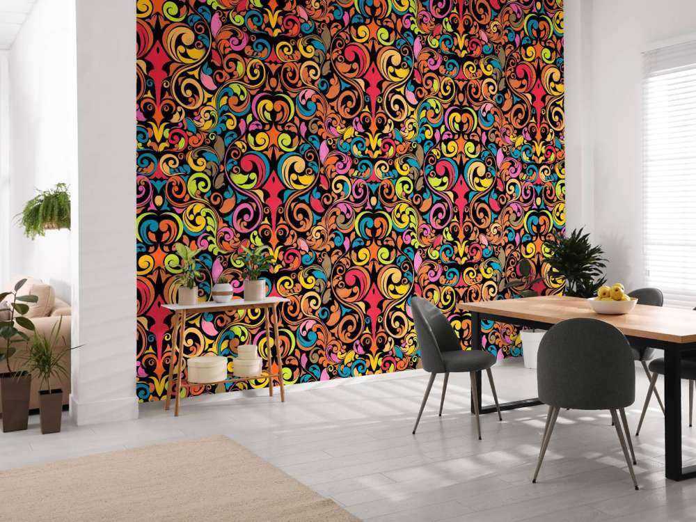 Abstract coloured figures