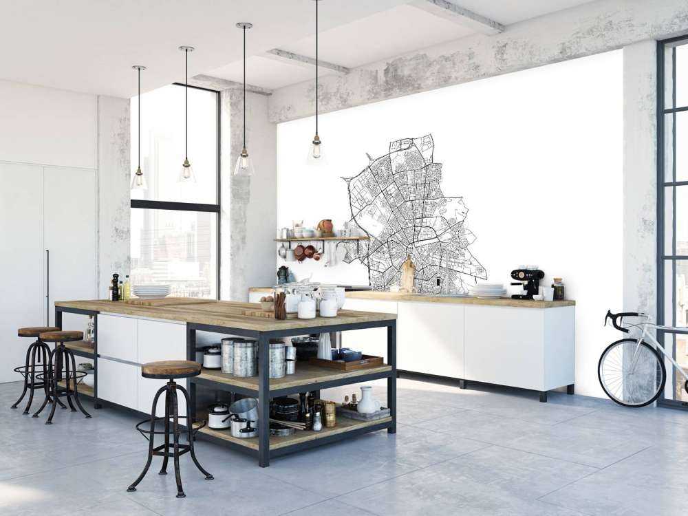 Map of Eindhoven, white