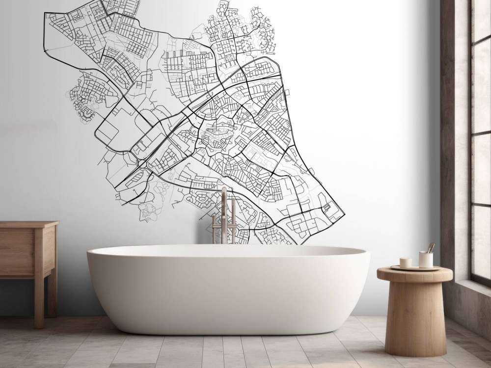 Map of Zwolle, white