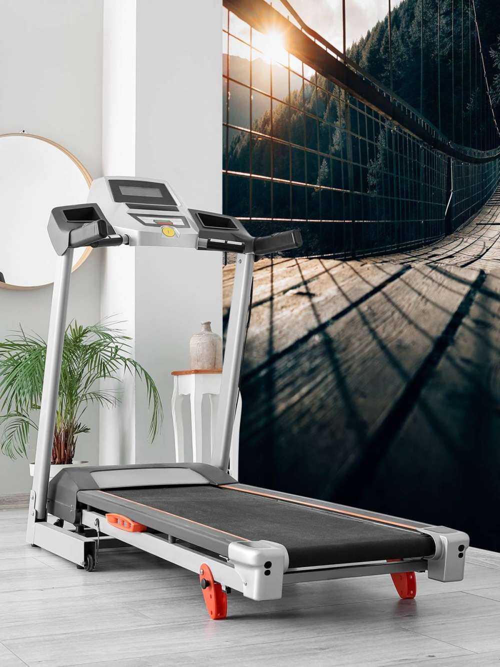 Steel suspension bridge