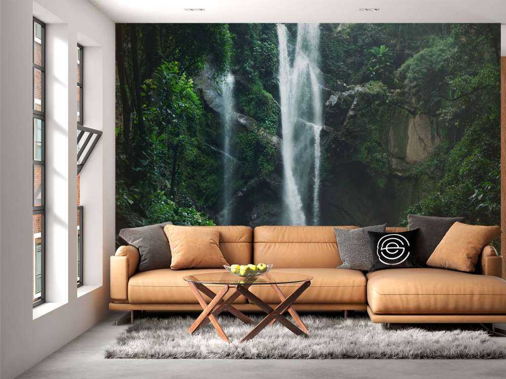 Waterfall in the nature