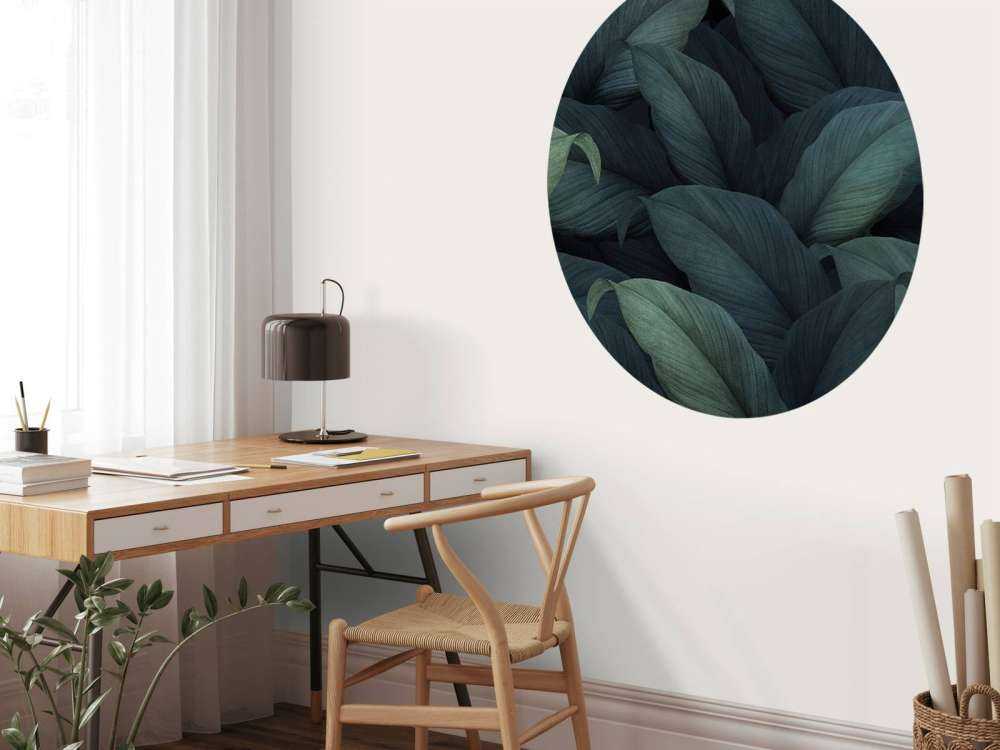 Tropical green leaves