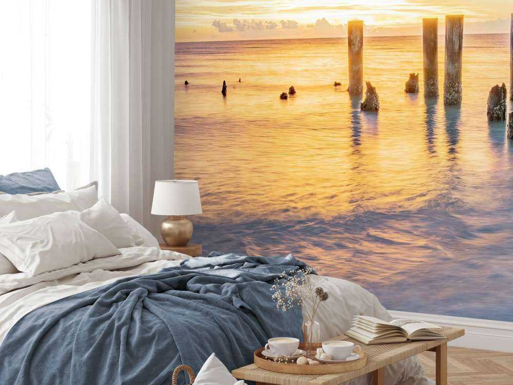Calm sea at sunrise