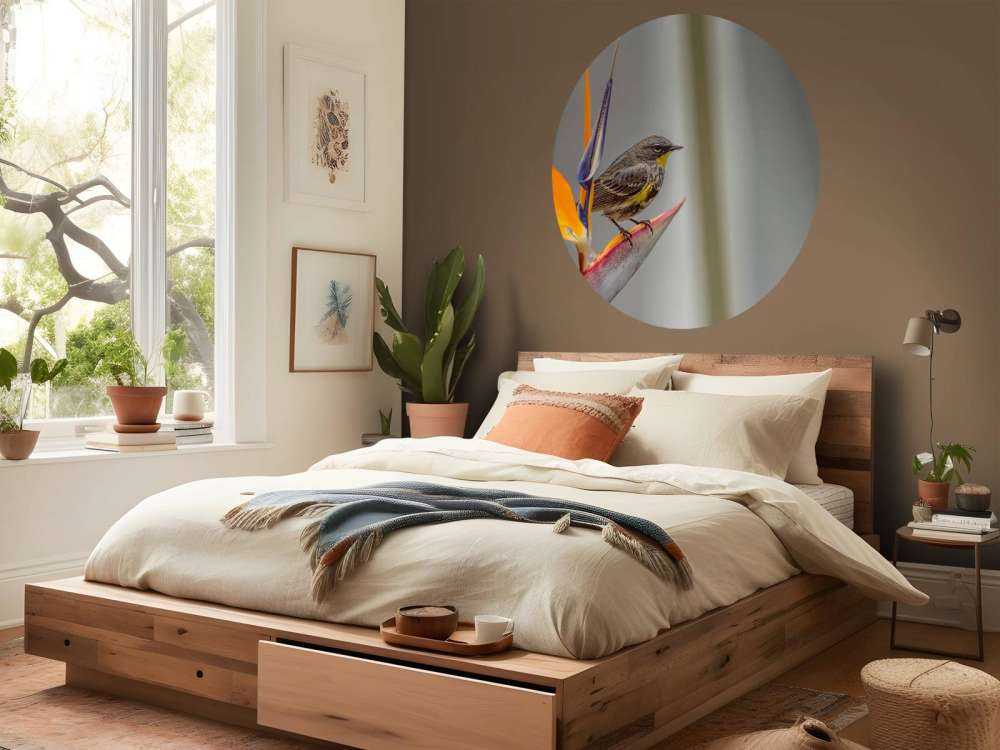 Paradise flower with bird