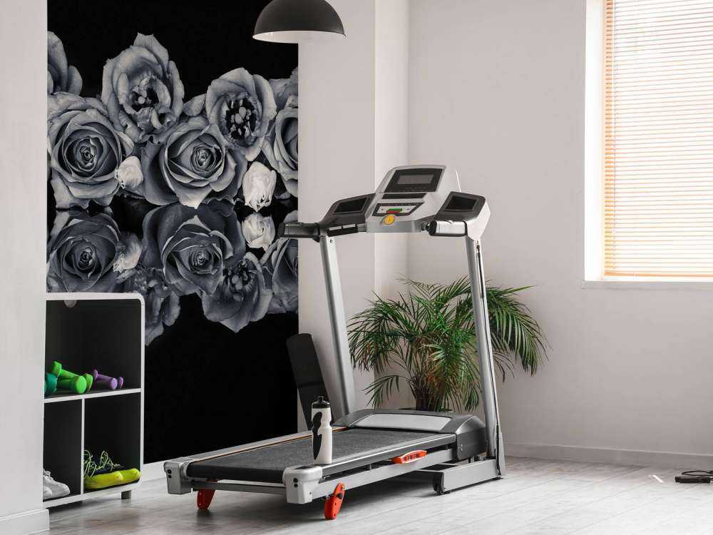 Roses bouquet black and white