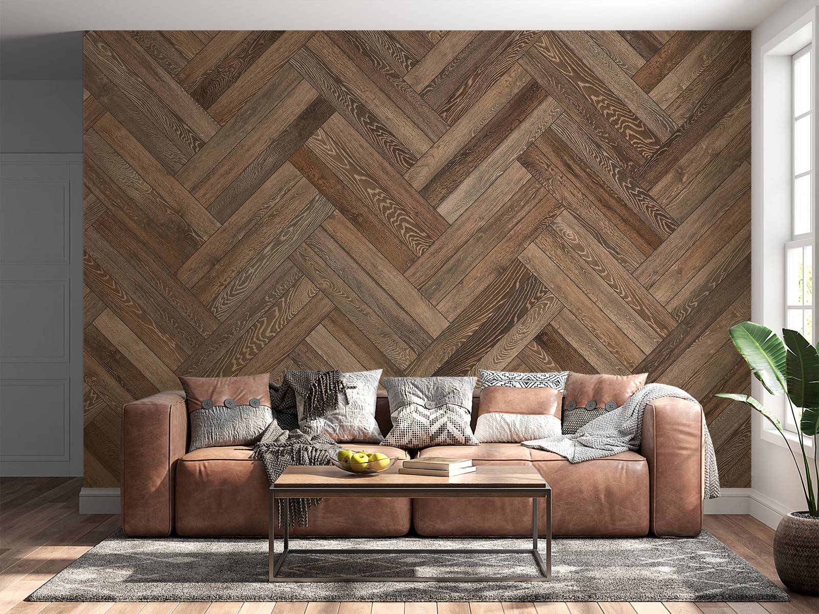 Wooden herringbone
