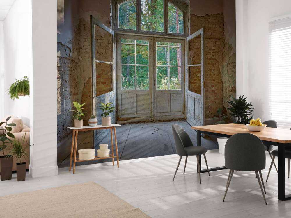 Deserted house by the forest