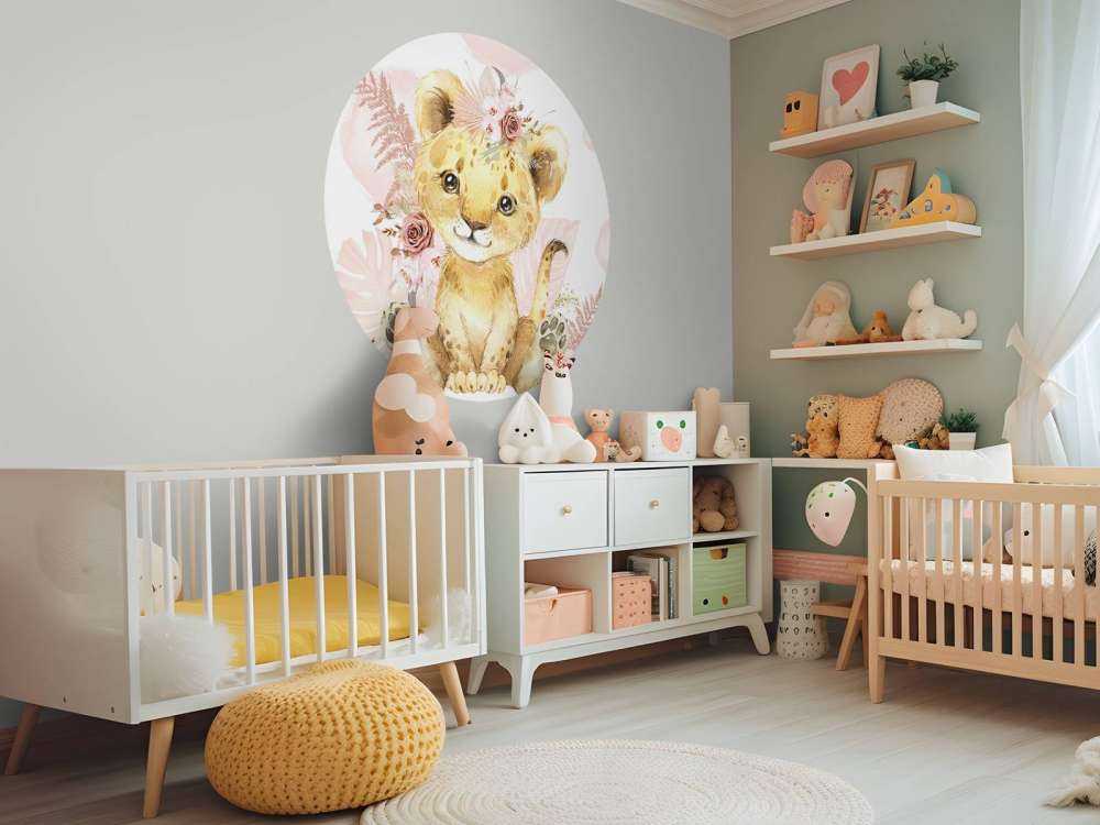 Pink jungle lioness baby