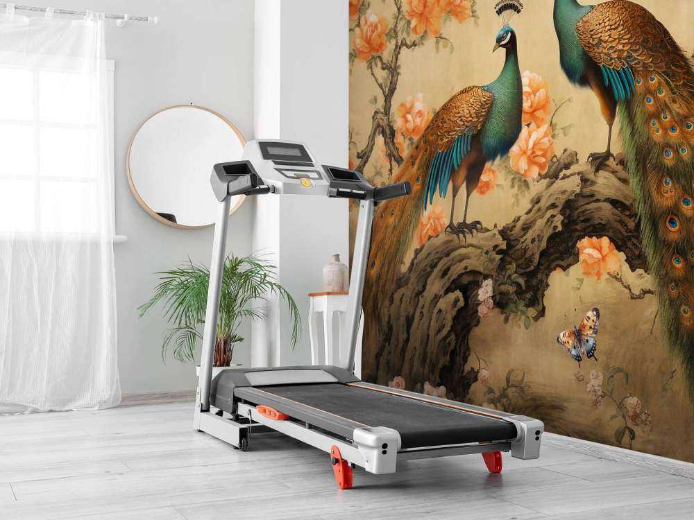 Peacock Dance in Blossom Glow