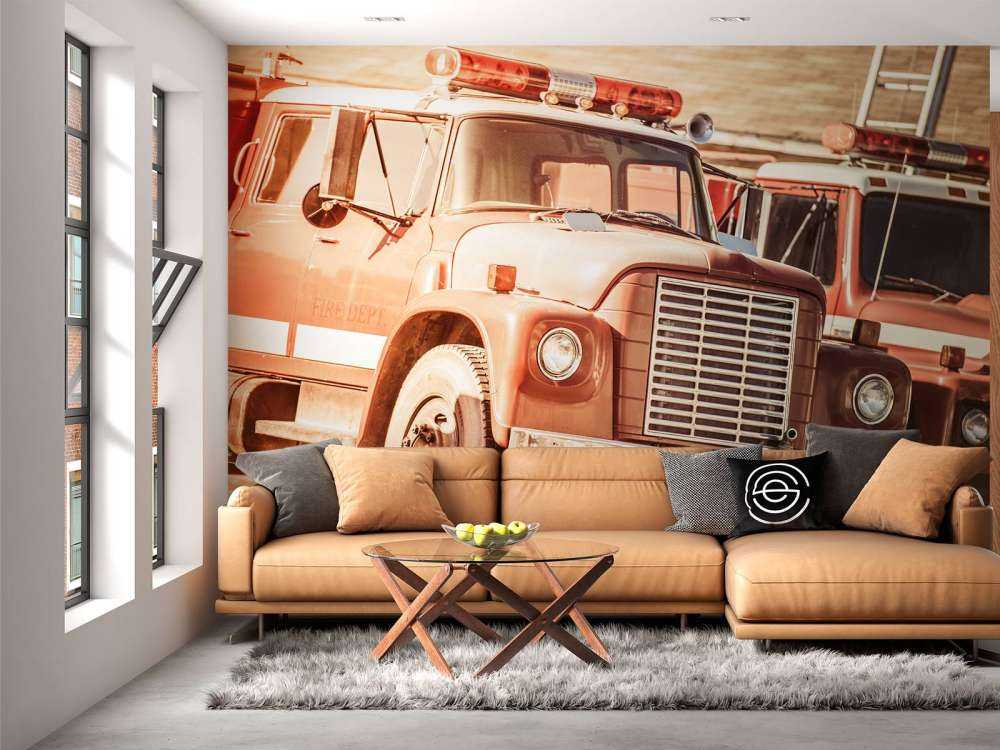 Vintage fire engine