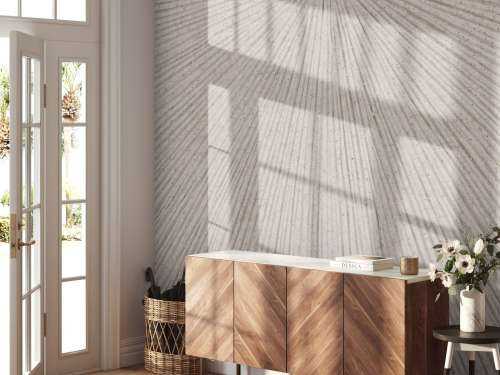 Structure with lines in linen brown