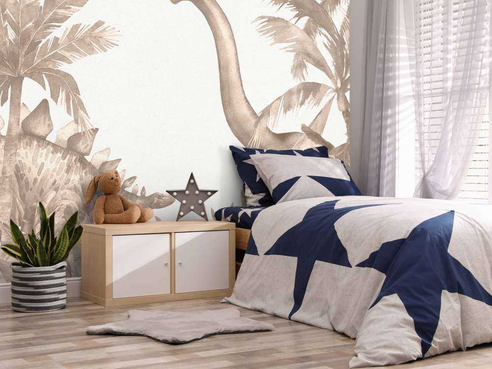 Dinosaurs in taupe