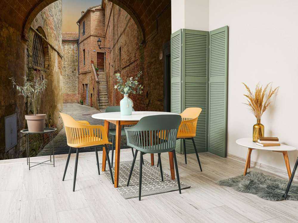 Narrow arched street