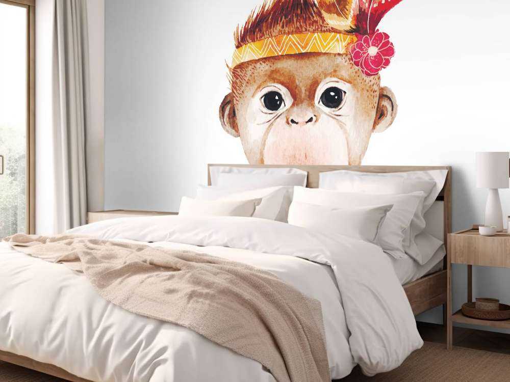 Monkey of watercolour