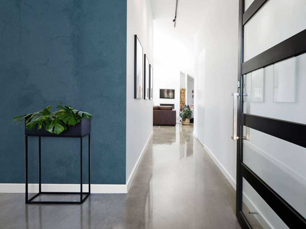 Arsenic blue concrete