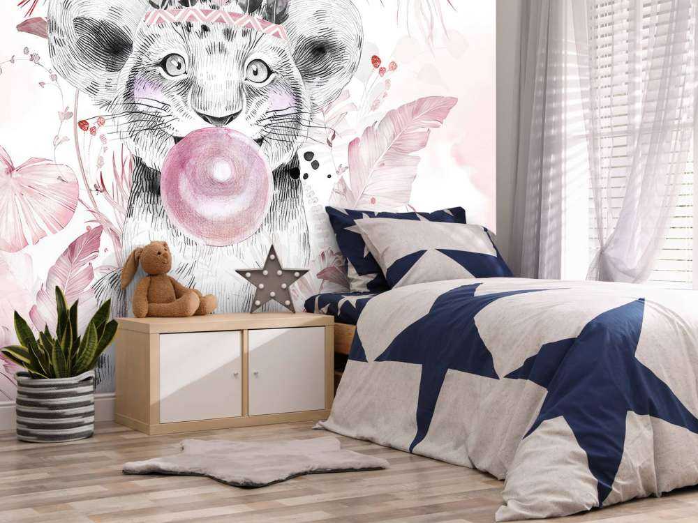 Playful pup and pink dreams