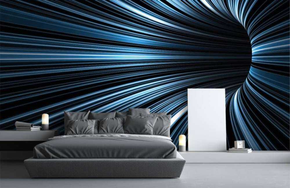 Futuristic 3D tunnel