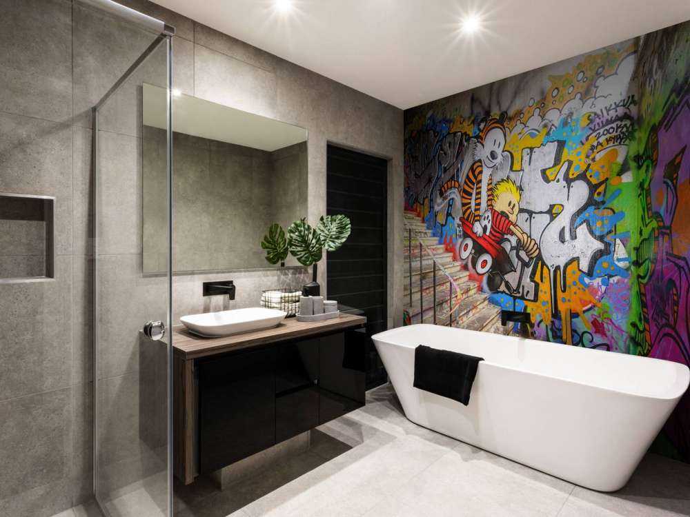 Graffiti with stairs