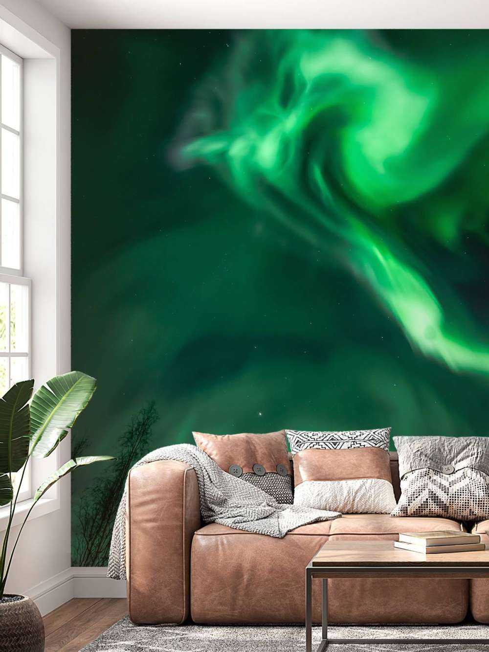 Spiral northern lights