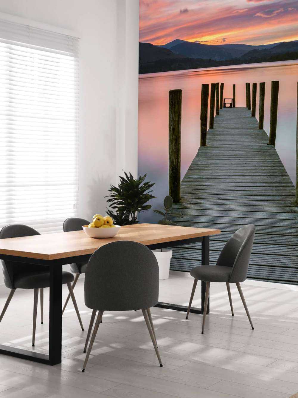 Scaffolding at pink sunset