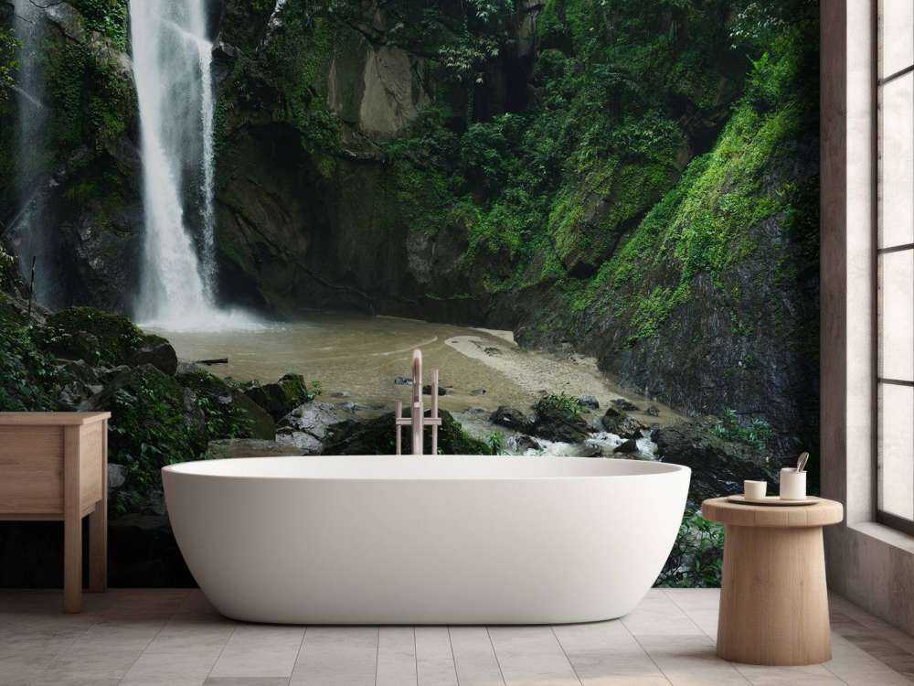 Waterfall in deep forest