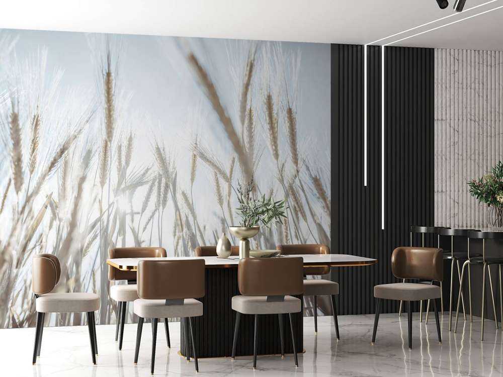 Sunbeams through the grain