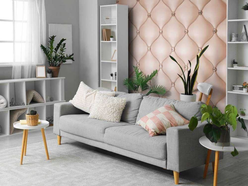 Chic pink caped wall