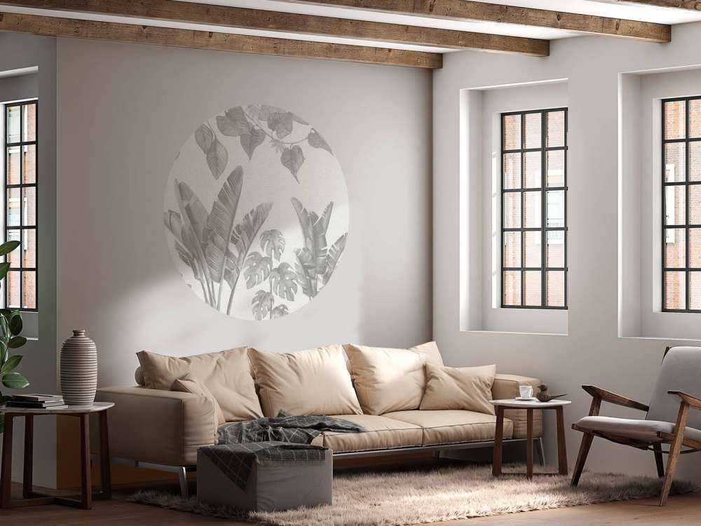 Jungle plants in grey shades