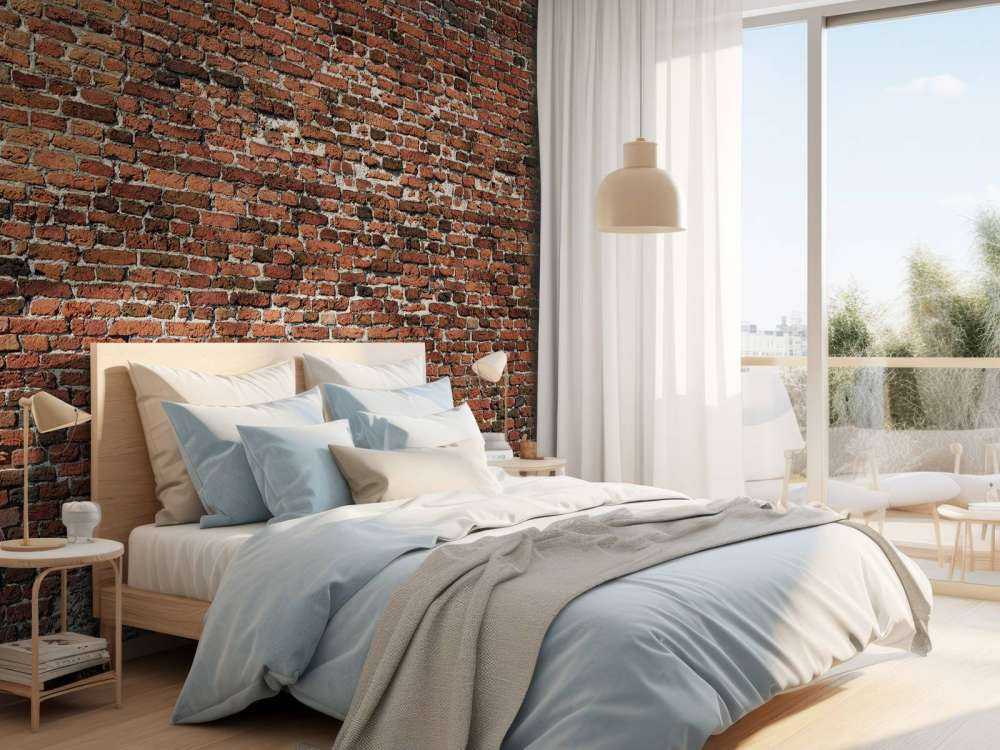 Old restored brick wall