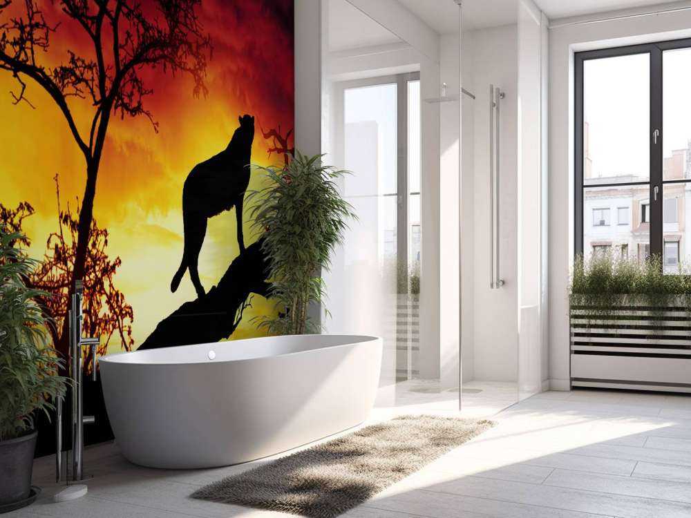 Cheetah on a tree