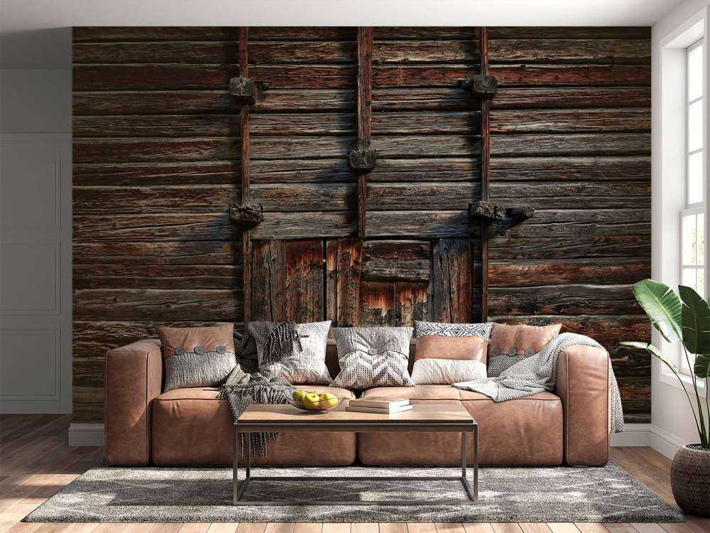 Old wood with beams
