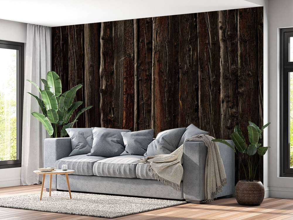 Rough wood with nails