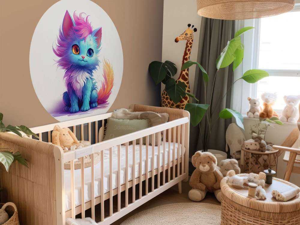 Rainbow baby cat