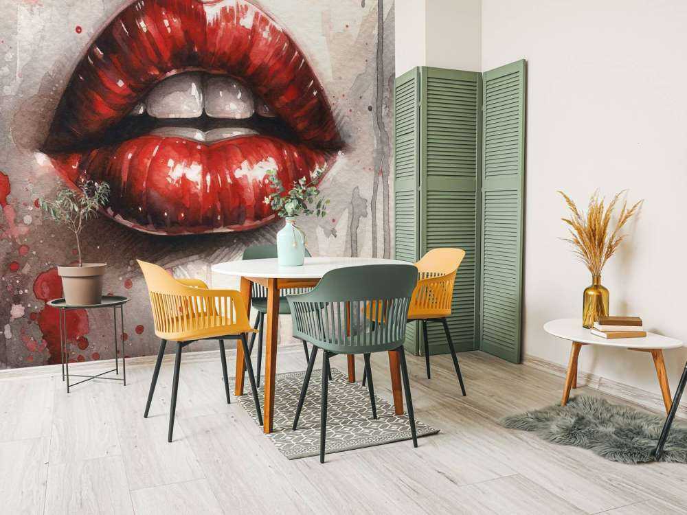 Watercolor Woman Lips #2