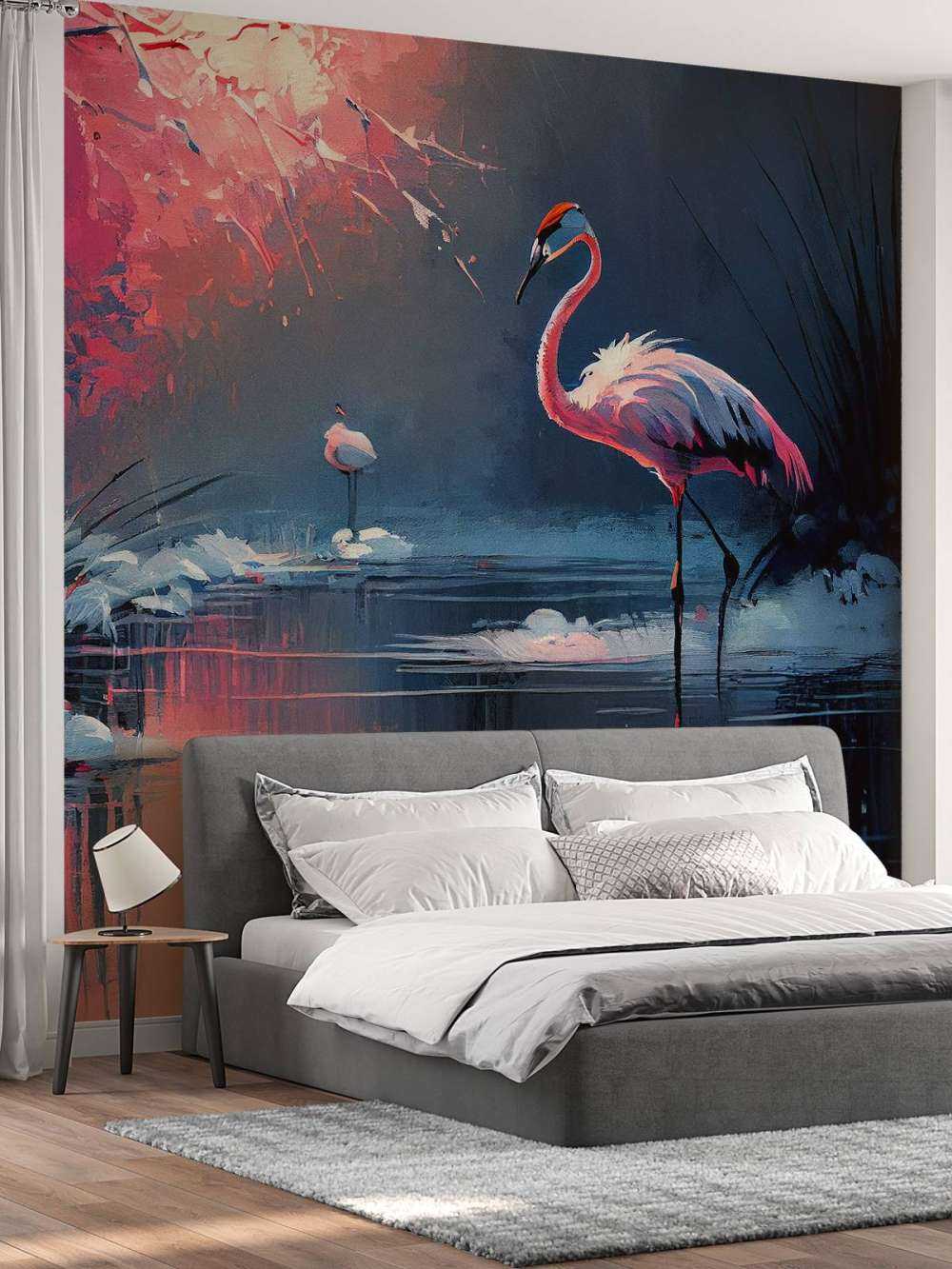 Flamingo Reflection Symphony