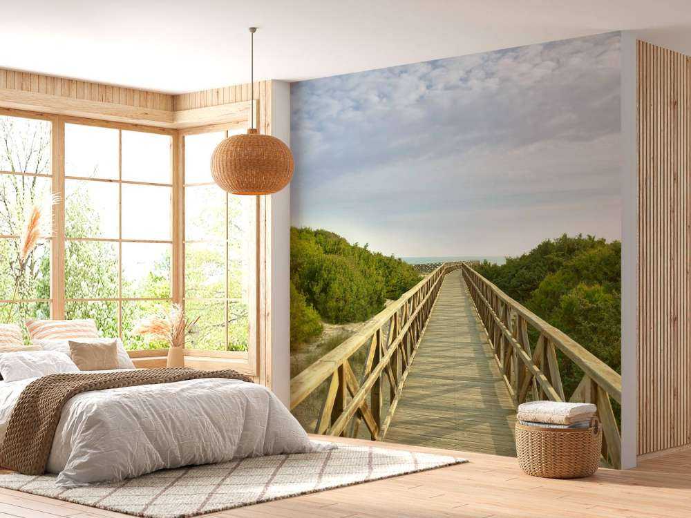 Scaffolding to the beach