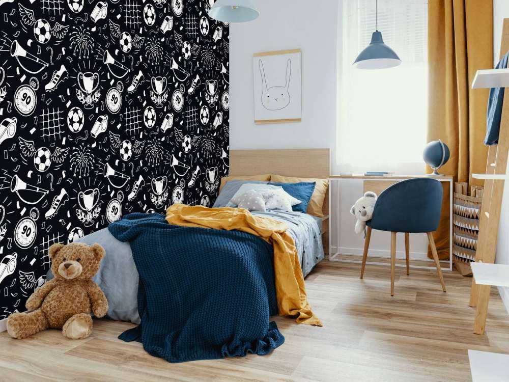 Football black and white