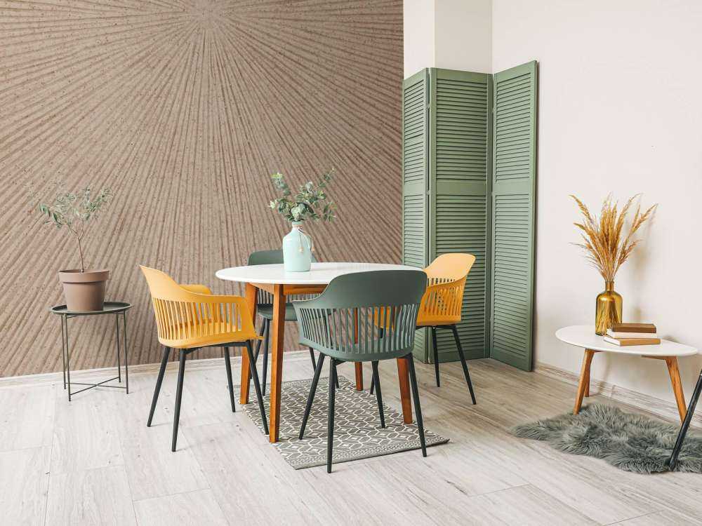 Structure with lines in beige brown