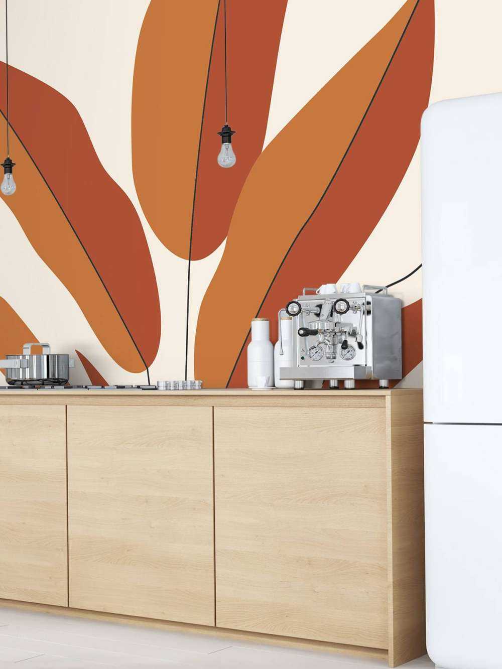 Minimalist red plant