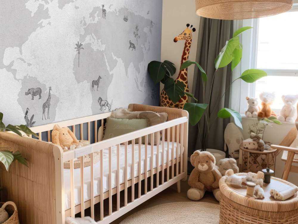 World map sketch grey