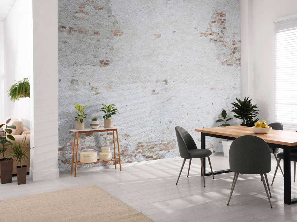 Old wall with stucco