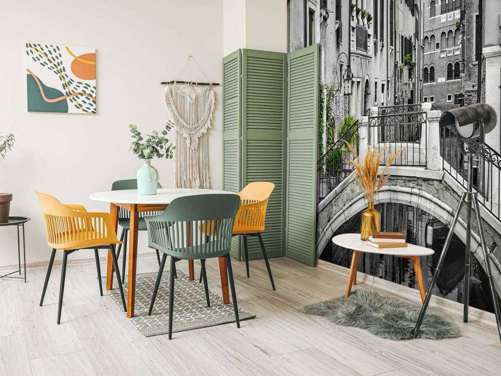 Canal with small bridge