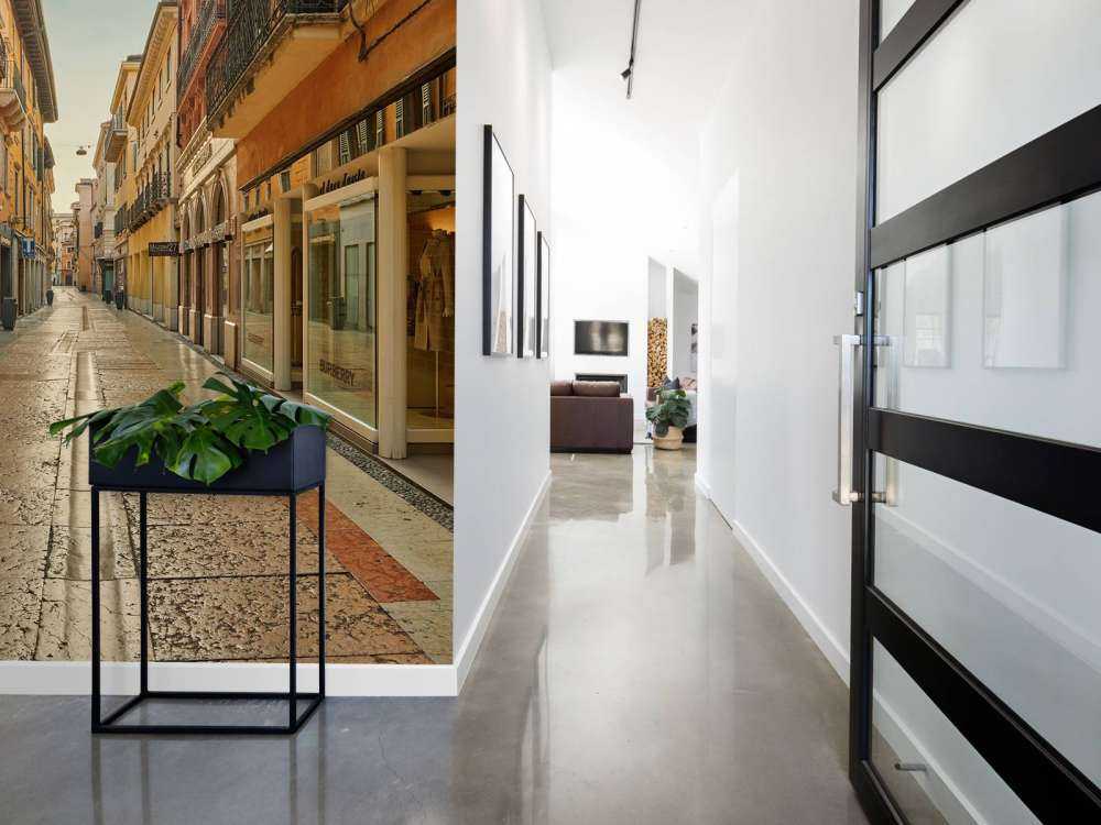 Shopping street in Italy