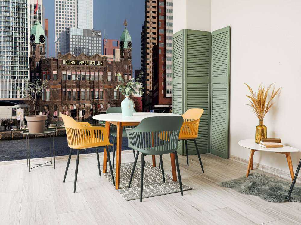 Hotel New York Rotterdam in color 