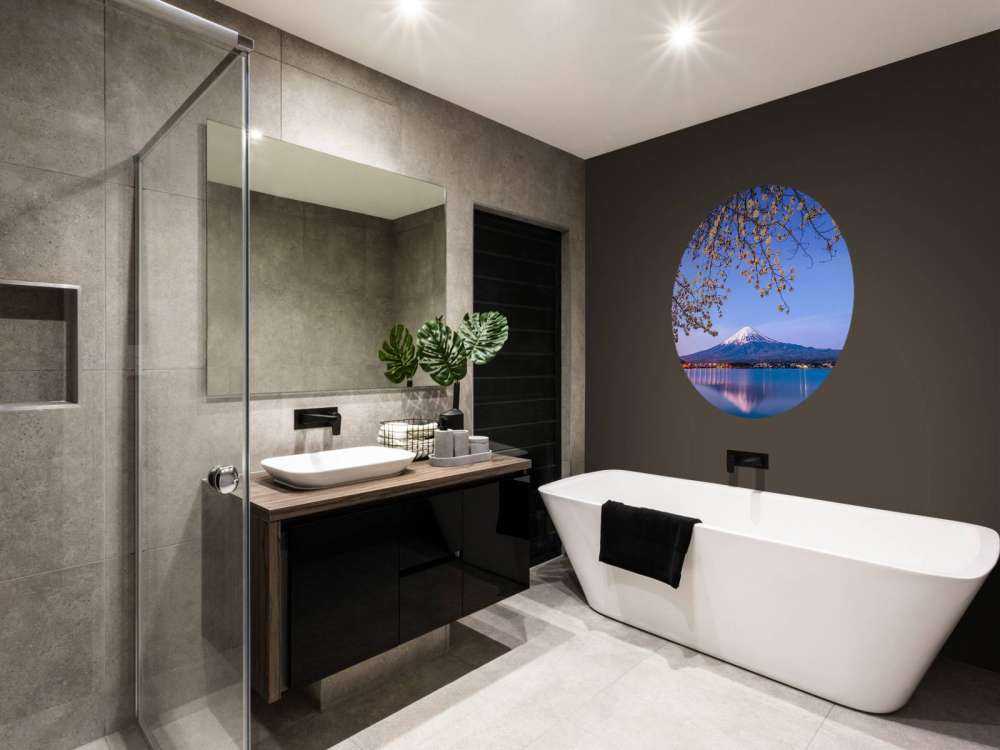 Mount Fuji by the water