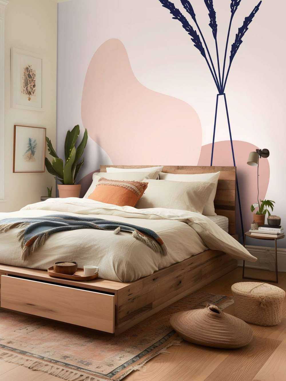 Plant met vaas en vormen